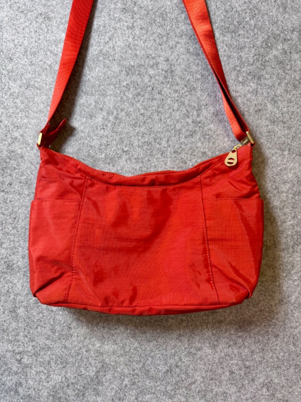 🧡 Baggallini Orange Crossbody Organizer Bag Lightweight Travel Purse - Picture 4 of 14